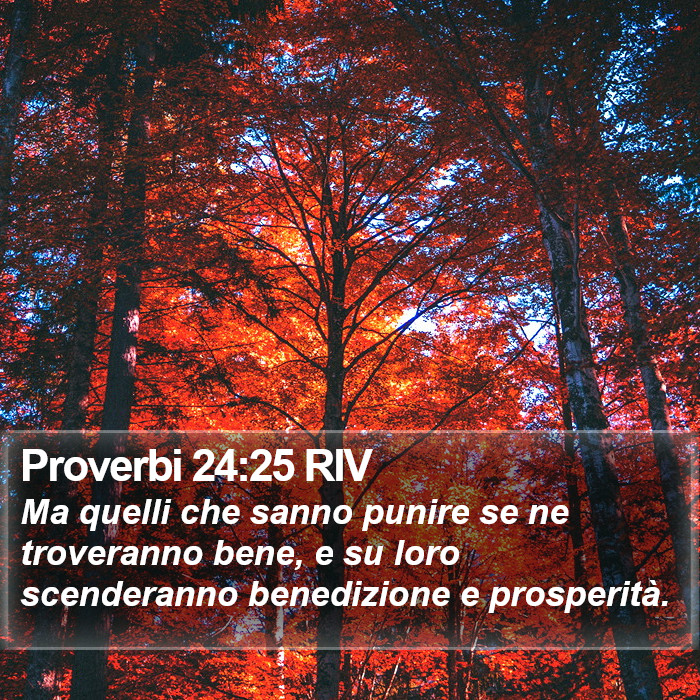 Proverbi 24:25 RIV Bible Study