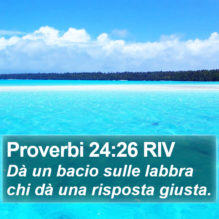 Proverbi 24:26 RIV Bible Study