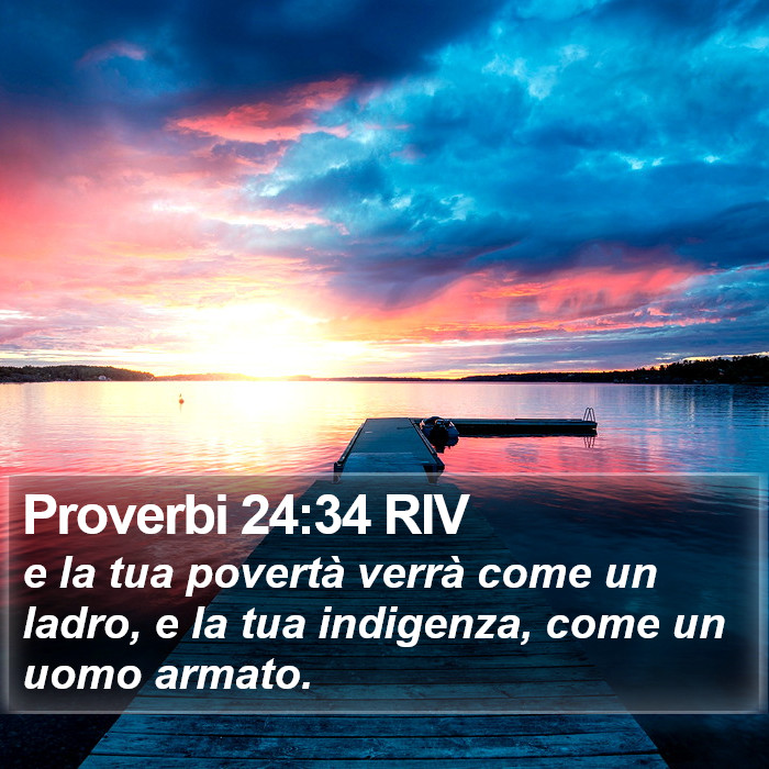 Proverbi 24:34 RIV Bible Study