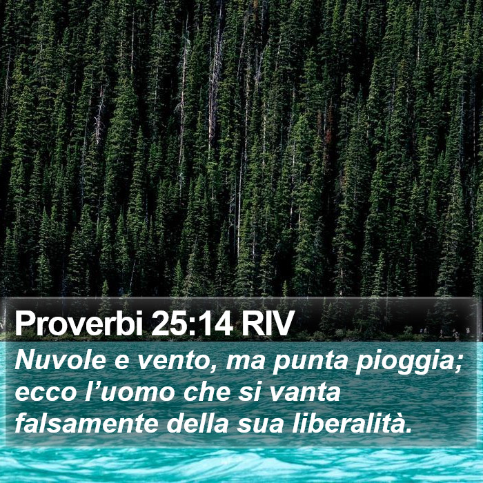 Proverbi 25:14 RIV Bible Study