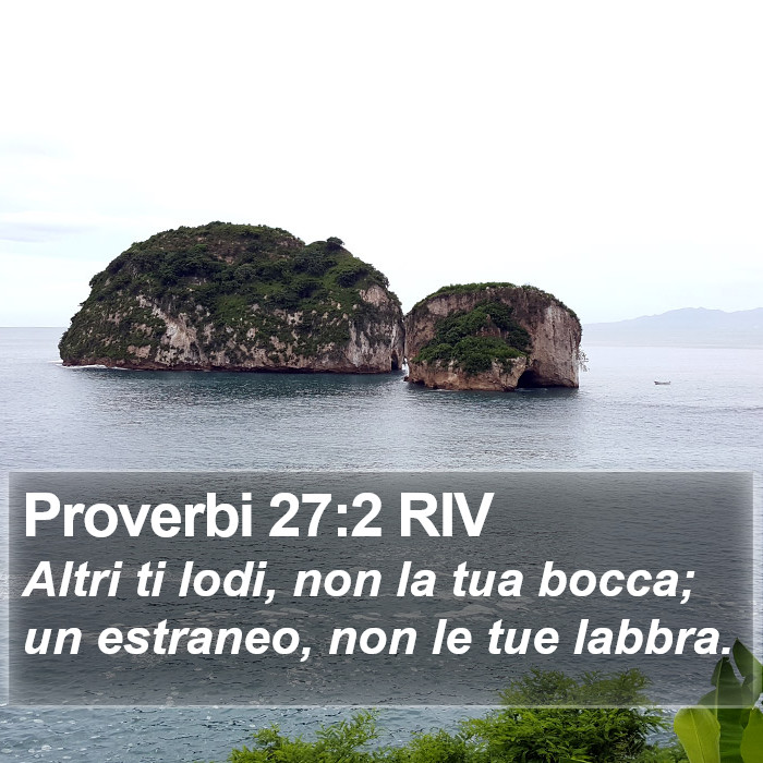 Proverbi 27:2 RIV Bible Study