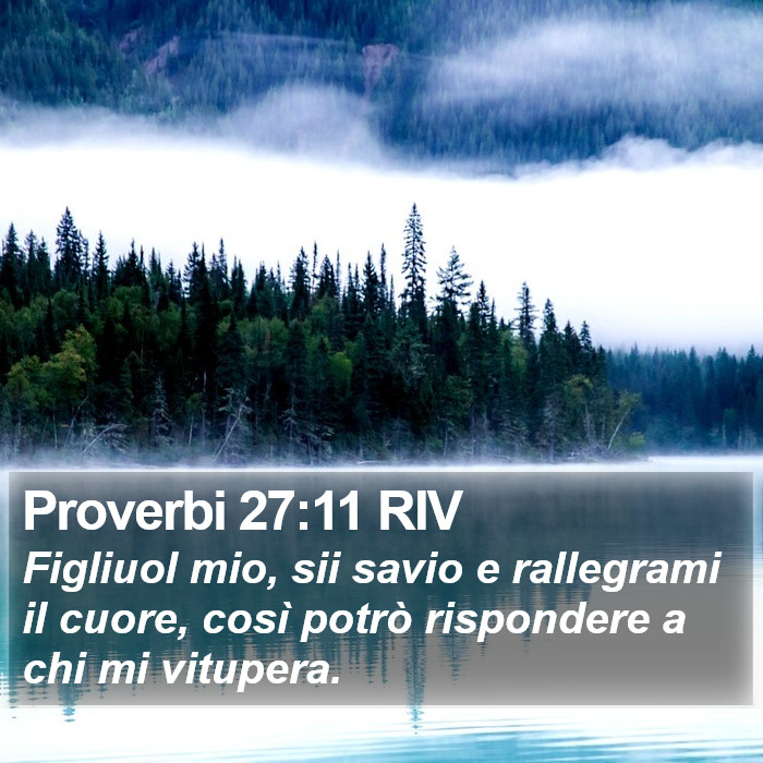 Proverbi 27:11 RIV Bible Study