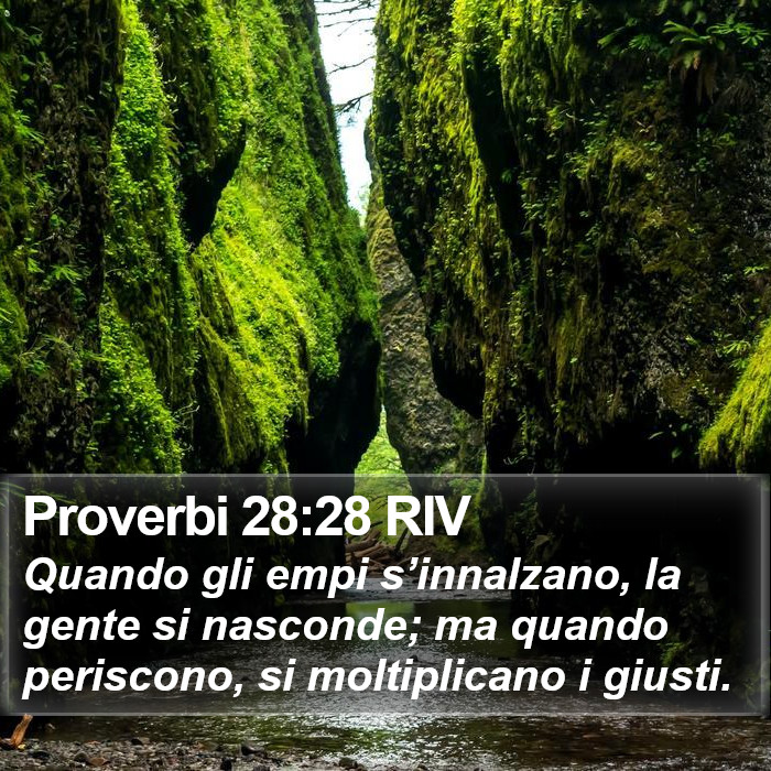 Proverbi 28:28 RIV Bible Study