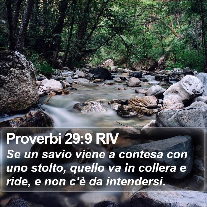 Proverbi 29:9 RIV Bible Study