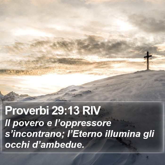 Proverbi 29:13 RIV Bible Study