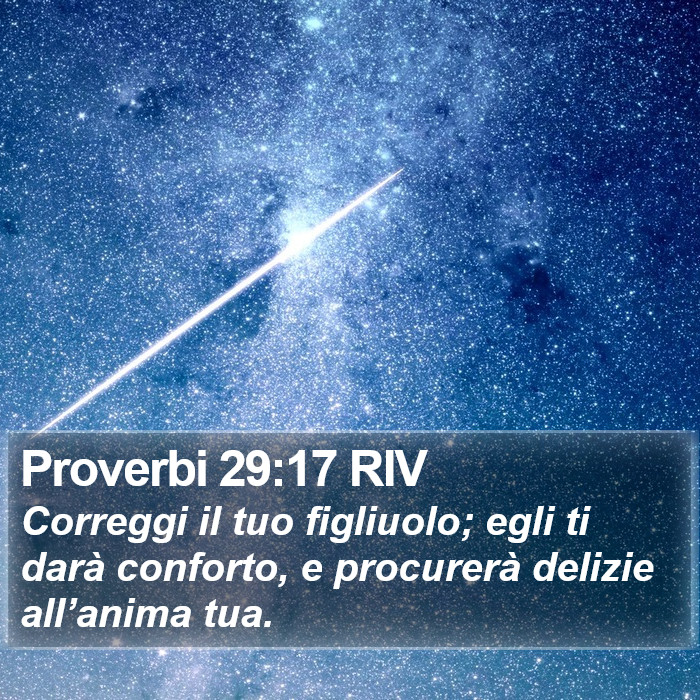 Proverbi 29:17 RIV Bible Study