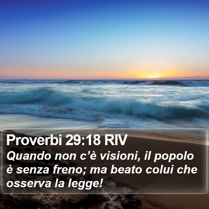 Proverbi 29:18 RIV Bible Study