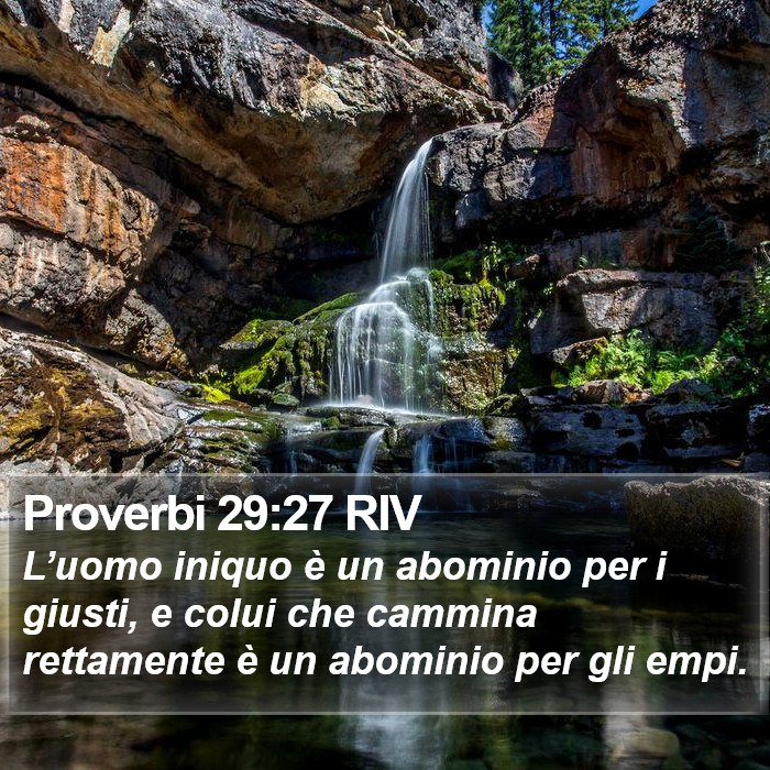 Proverbi 29:27 RIV Bible Study