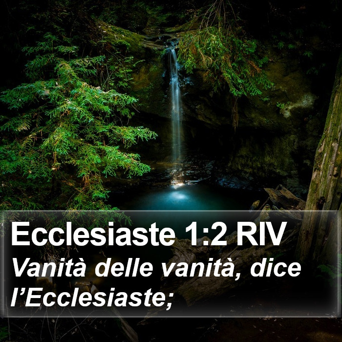 Ecclesiaste 1:2 RIV Bible Study