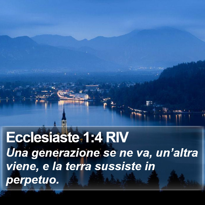 Ecclesiaste 1:4 RIV Bible Study