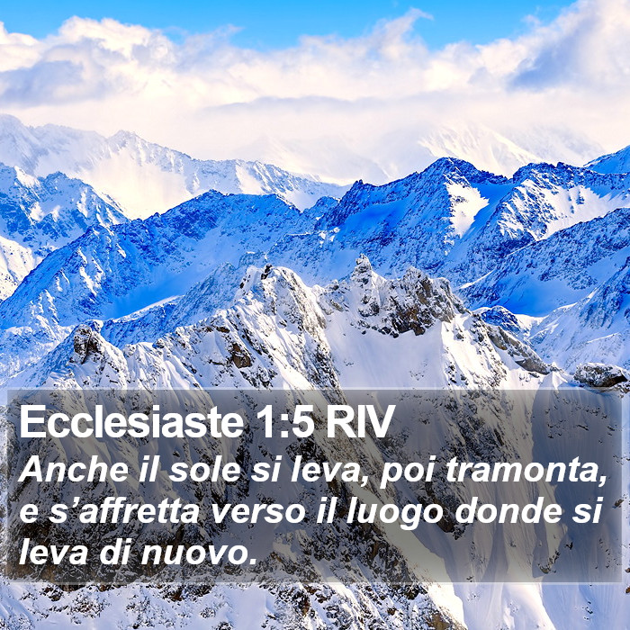 Ecclesiaste 1:5 RIV Bible Study