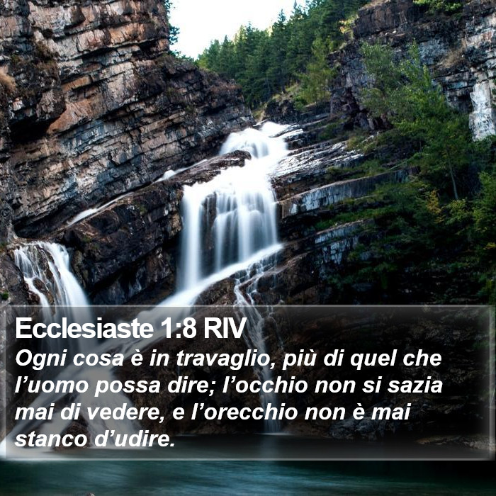 Ecclesiaste 1:8 RIV Bible Study