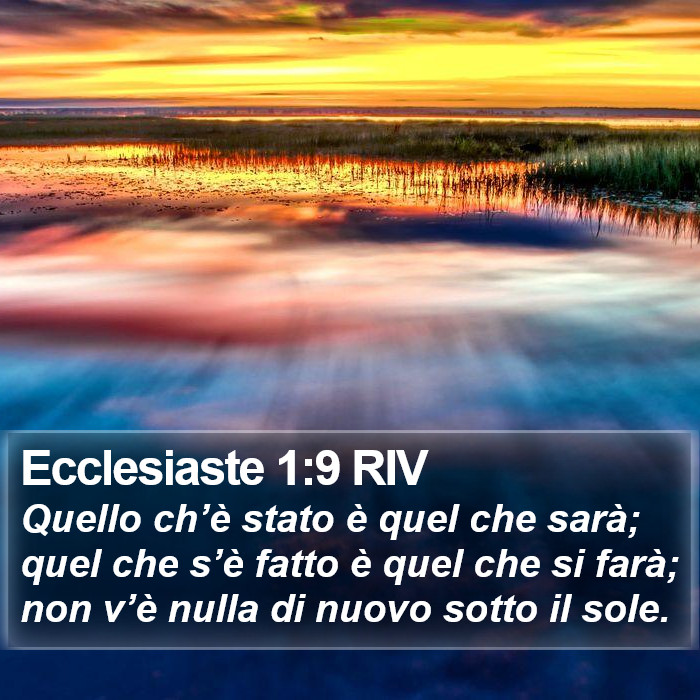 Ecclesiaste 1:9 RIV Bible Study