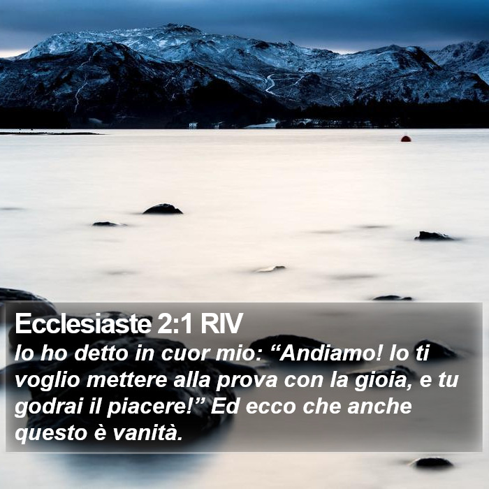 Ecclesiaste 2:1 RIV Bible Study