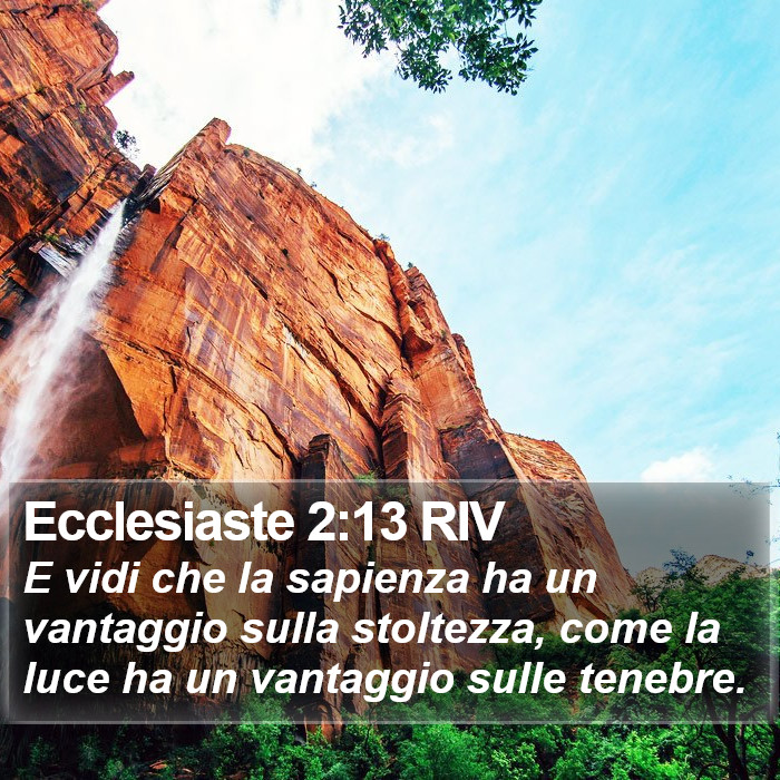 Ecclesiaste 2:13 RIV Bible Study