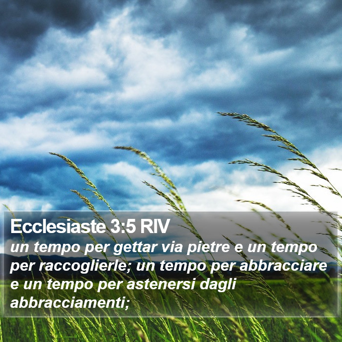 Ecclesiaste 3:5 RIV Bible Study