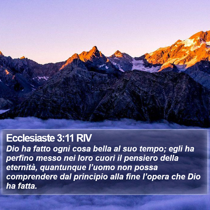 Ecclesiaste 3:11 RIV Bible Study