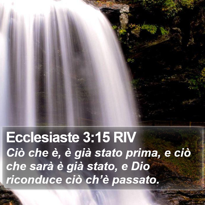 Ecclesiaste 3:15 RIV Bible Study