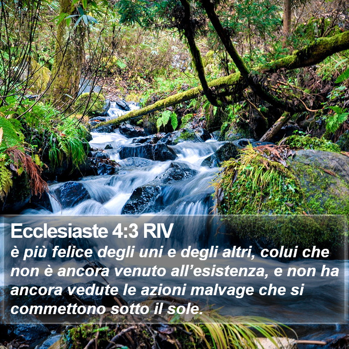 Ecclesiaste 4:3 RIV Bible Study