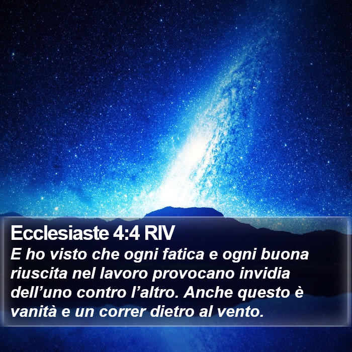 Ecclesiaste 4:4 RIV Bible Study