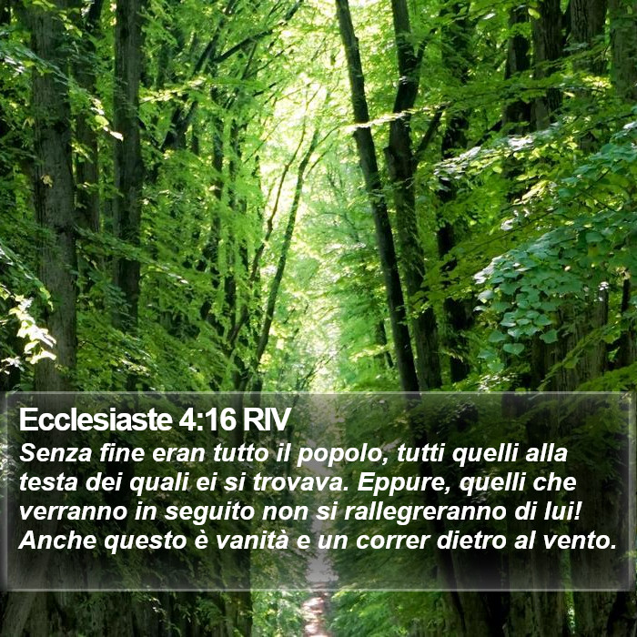 Ecclesiaste 4:16 RIV Bible Study