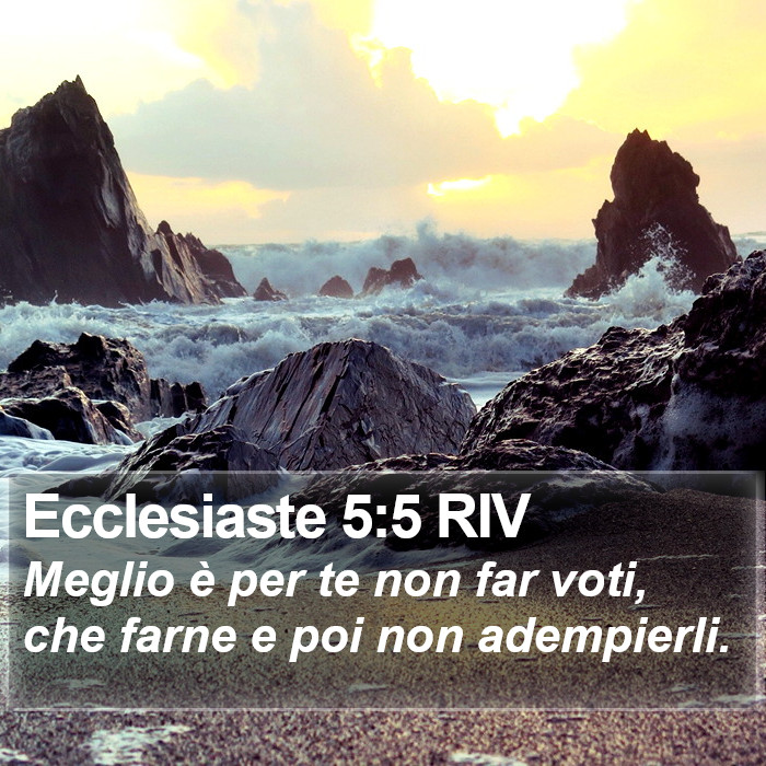 Ecclesiaste 5:5 RIV Bible Study