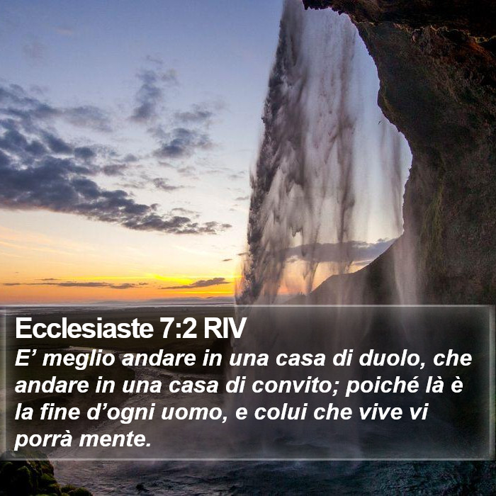 Ecclesiaste 7:2 RIV Bible Study