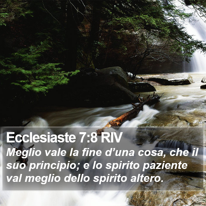 Ecclesiaste 7:8 RIV Bible Study