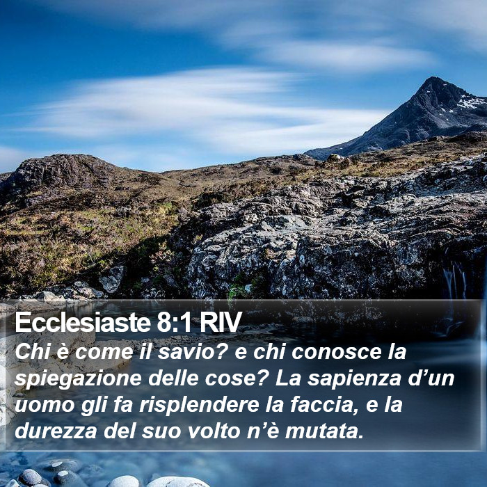 Ecclesiaste 8:1 RIV Bible Study