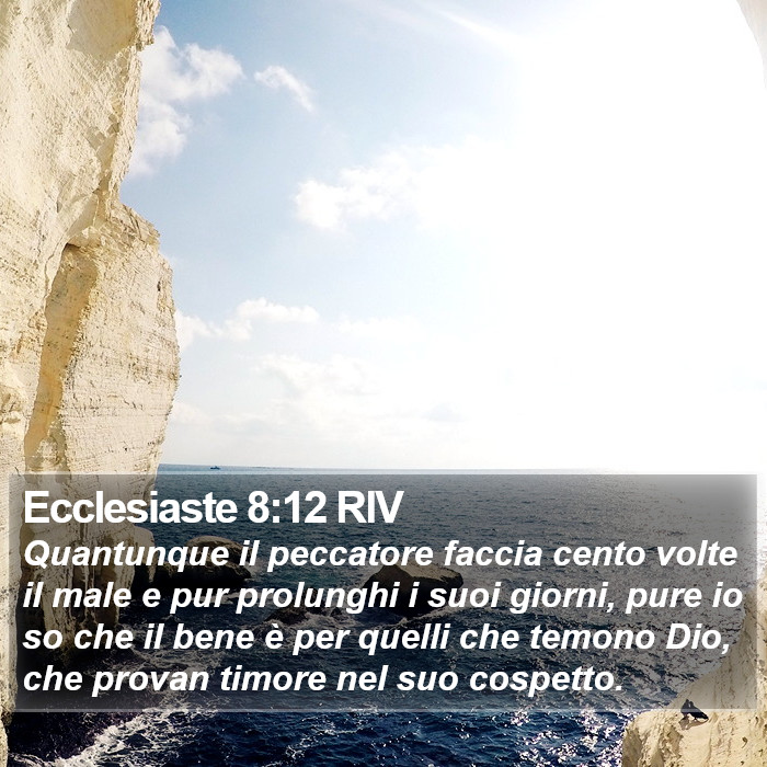 Ecclesiaste 8:12 RIV Bible Study