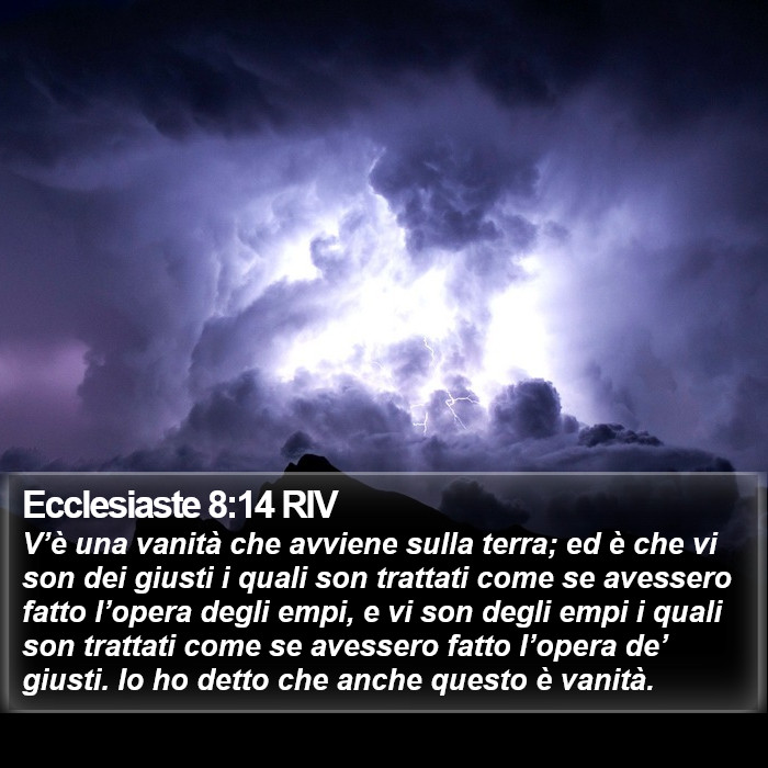 Ecclesiaste 8:14 RIV Bible Study