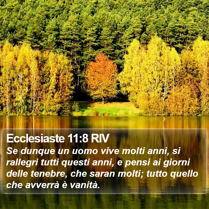 Ecclesiaste 11:8 RIV Bible Study