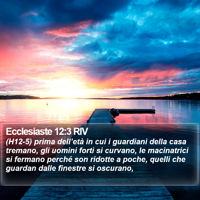 Ecclesiaste 12:3 RIV Bible Study