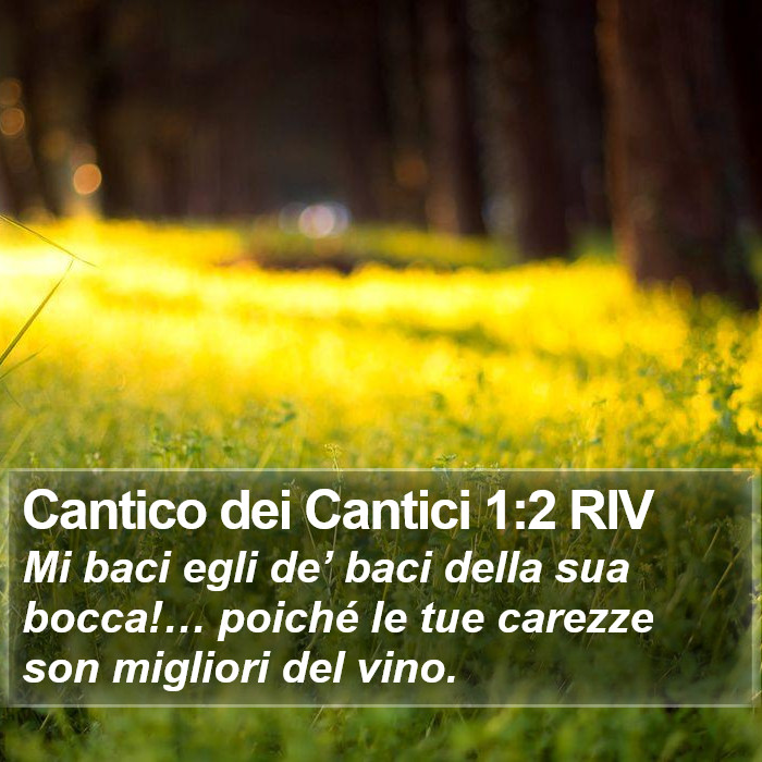 Cantico dei Cantici 1:2 RIV Bible Study