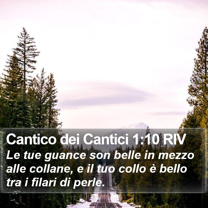 Cantico dei Cantici 1:10 RIV Bible Study