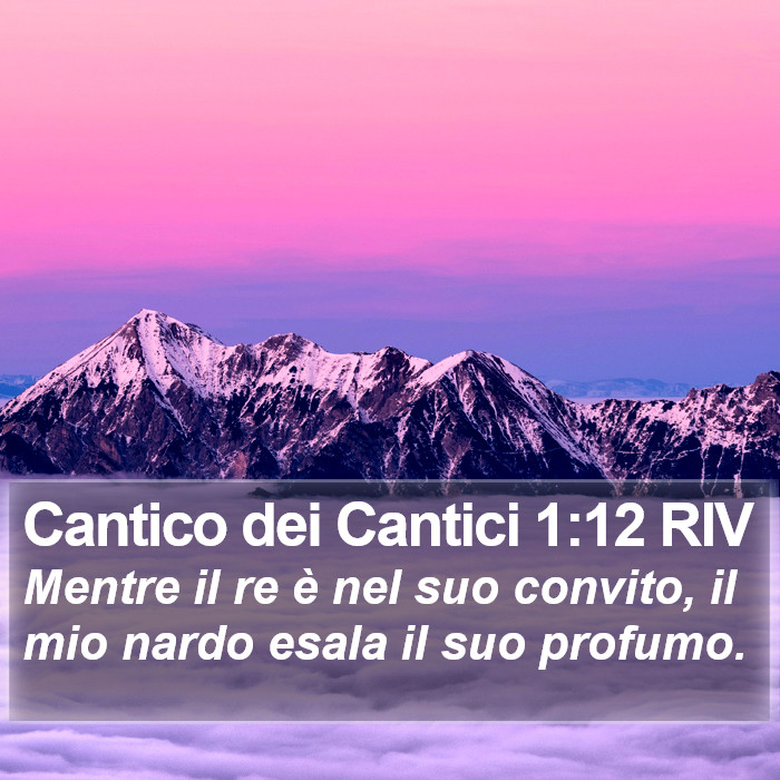 Cantico dei Cantici 1:12 RIV Bible Study