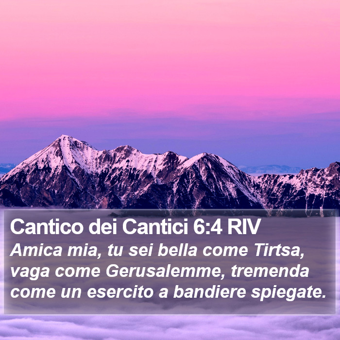 Cantico dei Cantici 6:4 RIV Bible Study