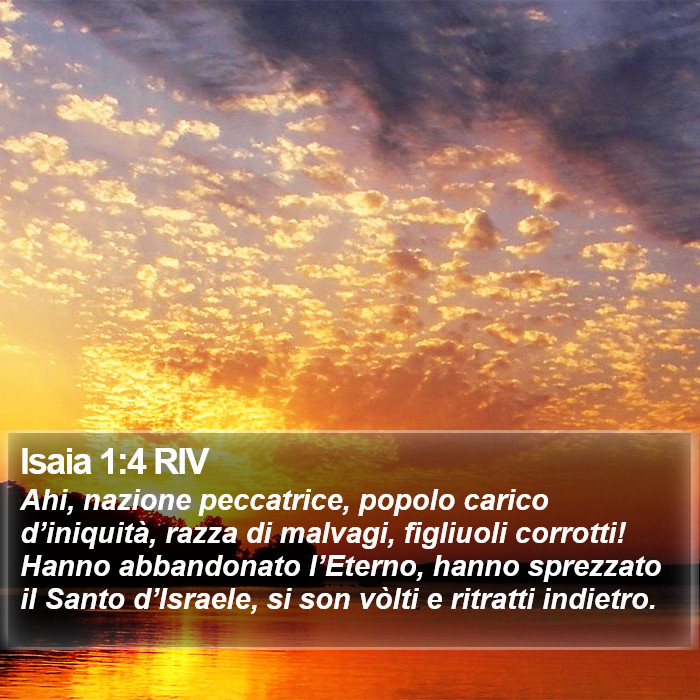 Isaia 1:4 RIV Bible Study