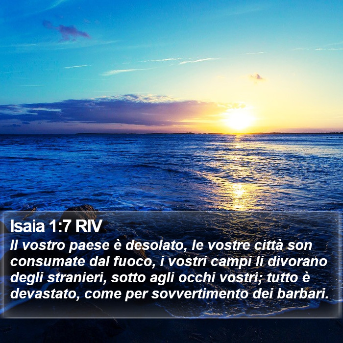 Isaia 1:7 RIV Bible Study