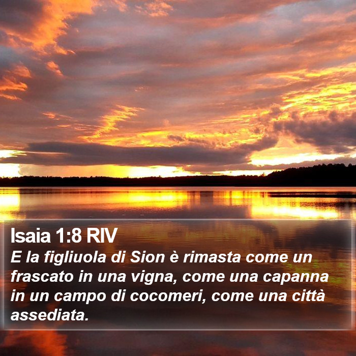 Isaia 1:8 RIV Bible Study