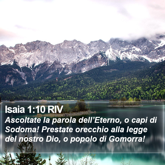 Isaia 1:10 RIV Bible Study