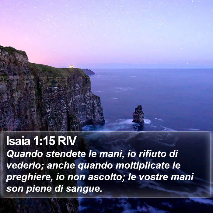 Isaia 1:15 RIV Bible Study