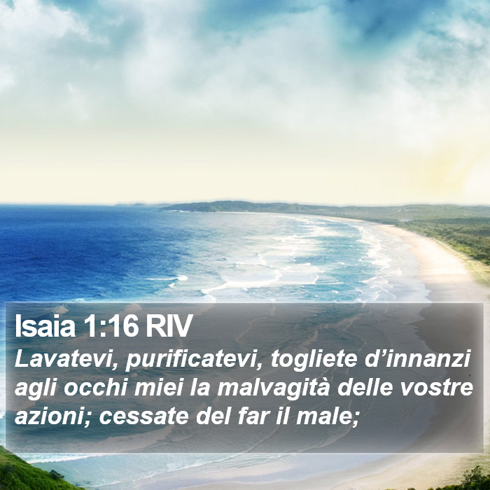 Isaia 1:16 RIV Bible Study