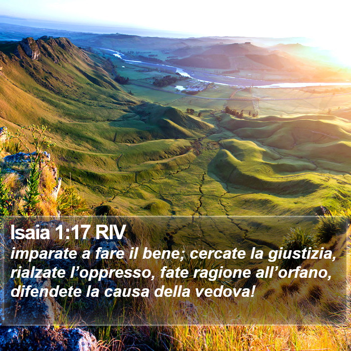 Isaia 1:17 RIV Bible Study