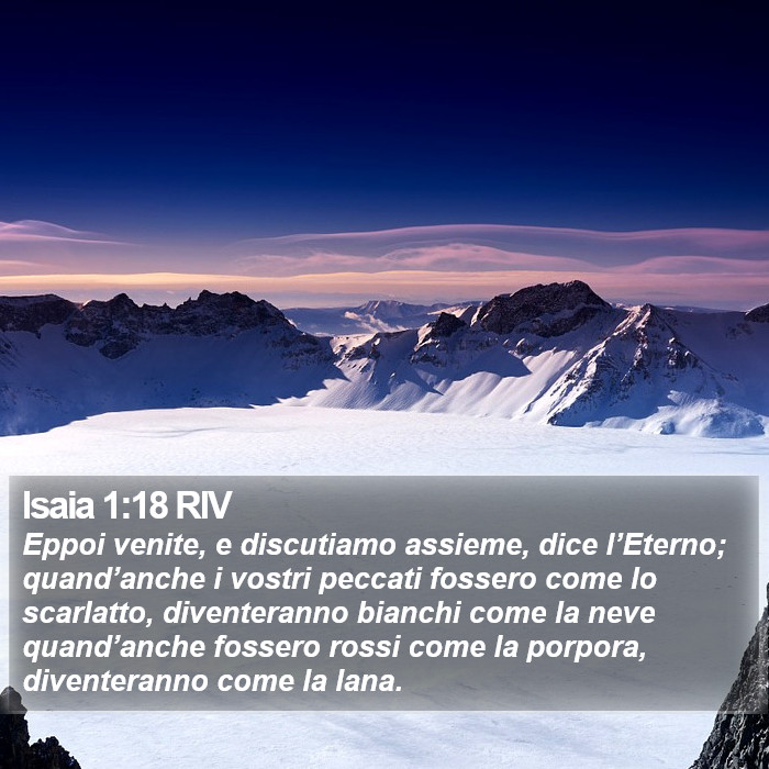 Isaia 1:18 RIV Bible Study