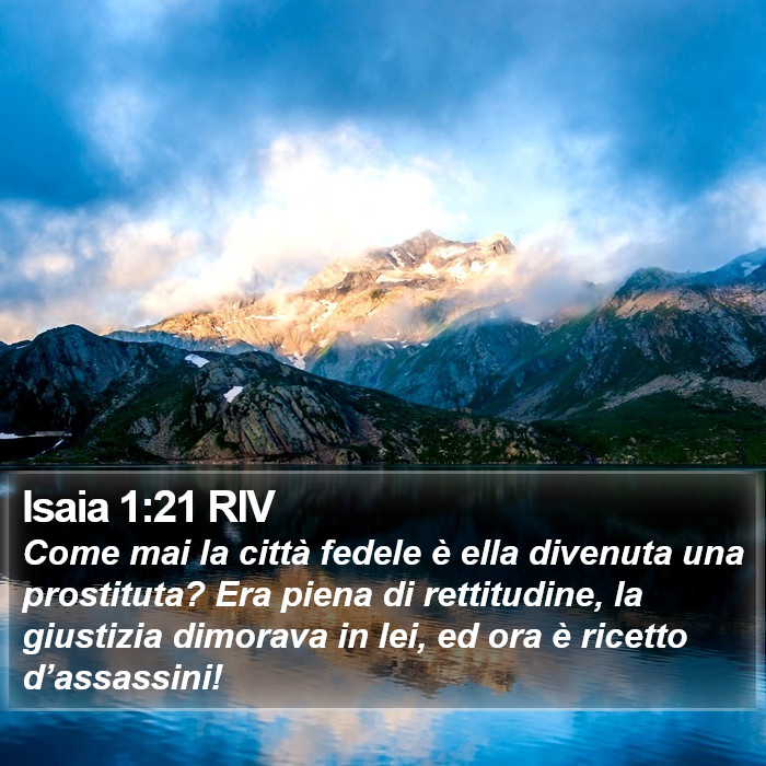 Isaia 1:21 RIV Bible Study