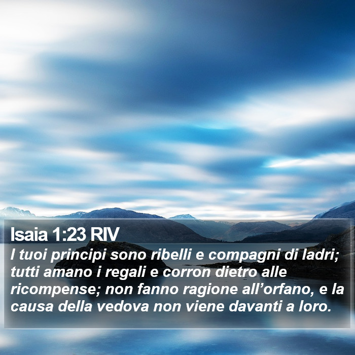 Isaia 1:23 RIV Bible Study