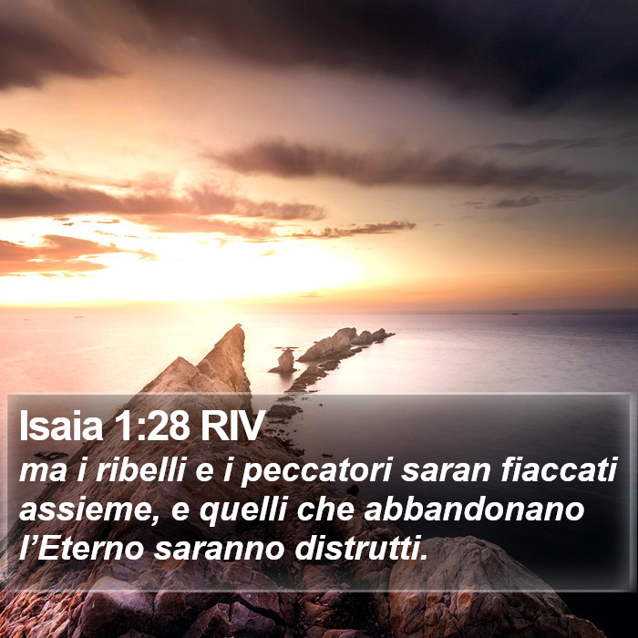 Isaia 1:28 RIV Bible Study