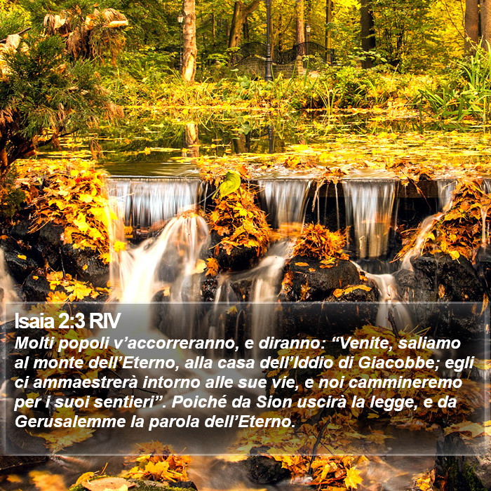 Isaia 2:3 RIV Bible Study
