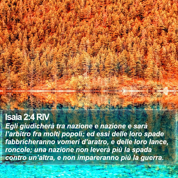 Isaia 2:4 RIV Bible Study